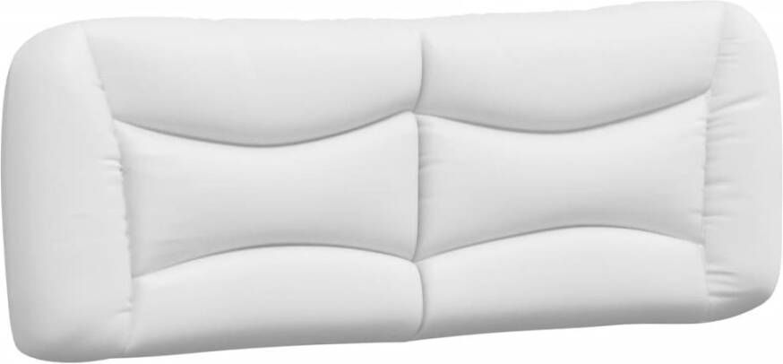 VIDAXL Hoofdbordkussen 120 cm kunstleer wit - Foto 3