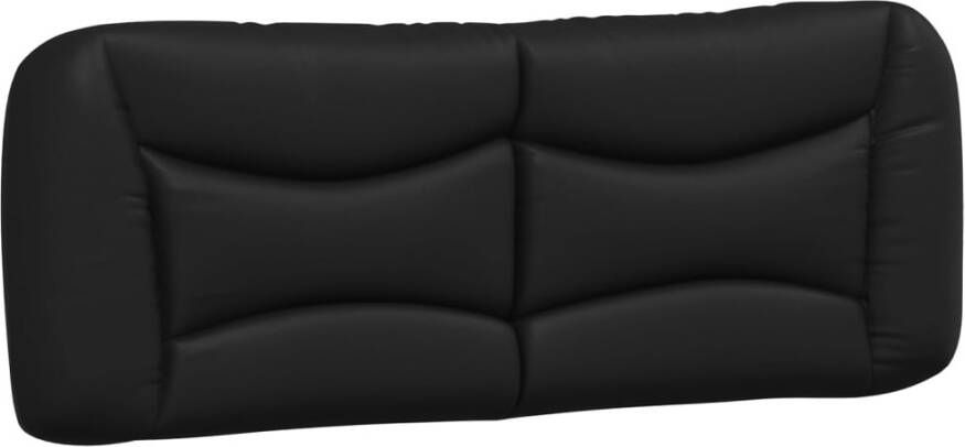 VIDAXL Hoofdbordkussen 120 cm kunstleer zwart - Foto 3