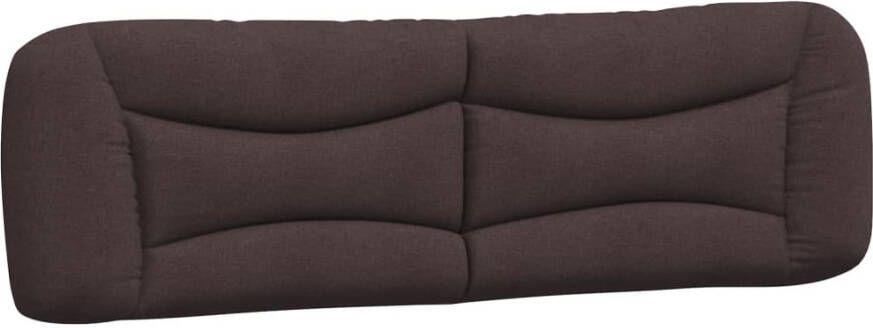 VIDAXL Hoofdbordkussen 180 cm stof donkerbruin - Foto 3