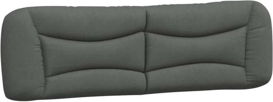 VIDAXL Hoofdbordkussen 180 cm stof donkergrijs - Foto 3