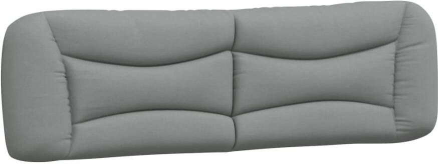 VIDAXL Hoofdbordkussen 180 cm stof lichtgrijs - Foto 3