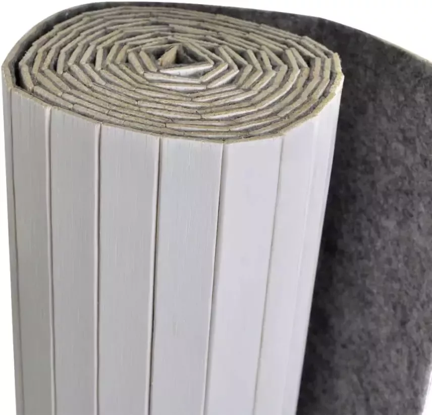 VidaXL -Kamerscherm-250x165-cm-bamboe-wit - Foto 2