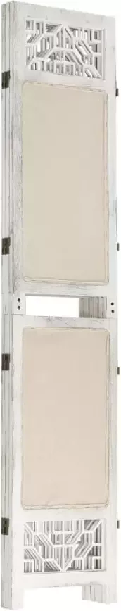 VidaXL -Kamerscherm-met-3-panelen-105x165-cm-stof-crèmekleurig - Foto 3