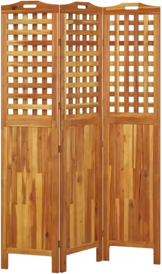 VidaXL -Kamerscherm-met-3-panelen-121 5x2x180-cm-massief-acaciahout - Foto 4