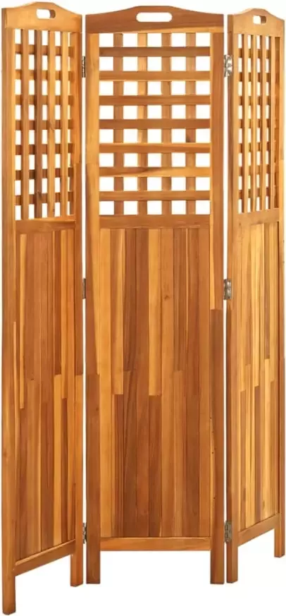 VidaXL -Kamerscherm-met-3-panelen-121x2x170-cm-massief-acaciahout - Foto 4