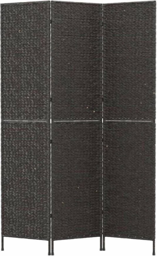 VidaXL -Kamerscherm-met-3-panelen-122x180-cm-waterhyacint-zwart - Foto 2
