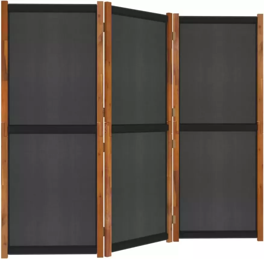 VidaXL -Kamerscherm-met-3-panelen-210x180-cm-zwart - Foto 6