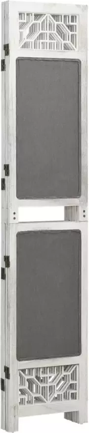 VidaXL -Kamerscherm-met-4-panelen-140x165-cm-stof-grijs - Foto 3