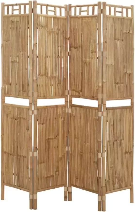 VidaXL -Kamerscherm-met-4-panelen-160x180-cm-bamboe - Foto 2