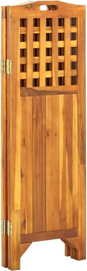 VidaXL -Kamerscherm-met-4-panelen-161x2x120-cm-massief-acaciahout - Foto 4