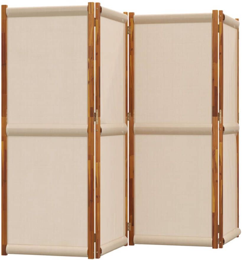 VidaXL -Kamerscherm-met-4-panelen-280x180-cm-taupe
