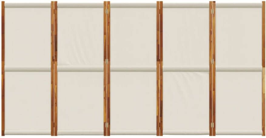 VidaXL -Kamerscherm-met-5-panelen-350x180-cm-lichtgrijs - Foto 4