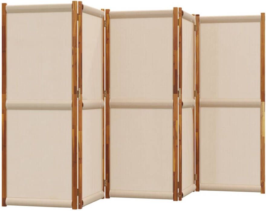 VidaXL -Kamerscherm-met-5-panelen-350x180-cm-taupe