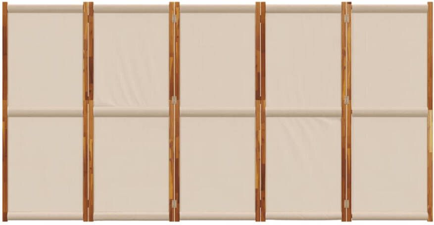 VidaXL -Kamerscherm-met-5-panelen-350x180-cm-taupe - Foto 4