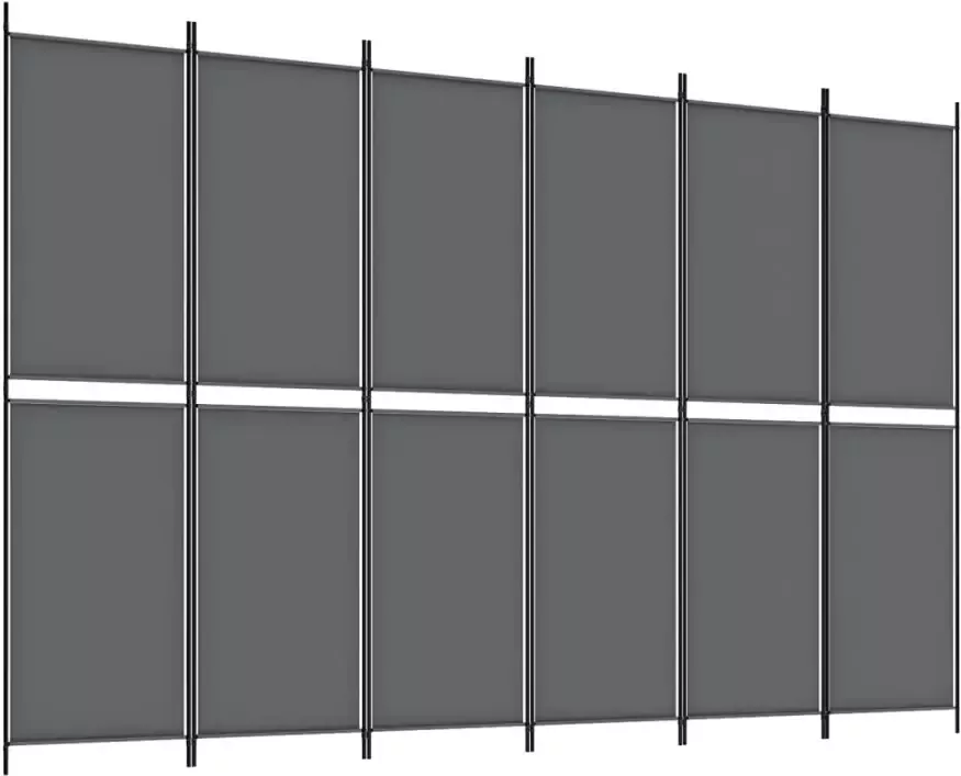 VidaXL -Kamerscherm-met-6-panelen-300x200-cm-stof-antracietkleurig - Foto 4