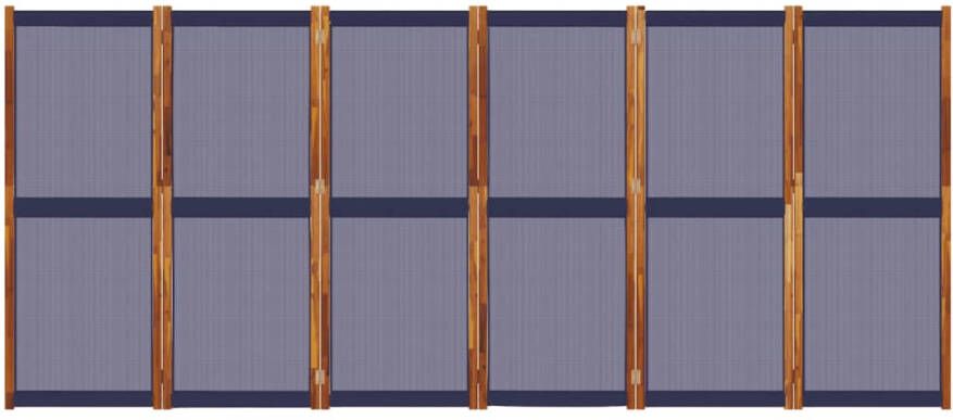 VidaXL -Kamerscherm-met-6-panelen-420x180-cm-donkerblauw - Foto 4