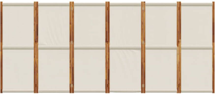 VidaXL -Kamerscherm-met-6-panelen-420x180-cm-lichtgrijs - Foto 4
