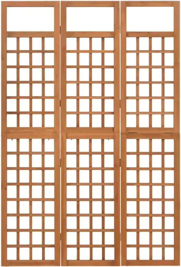 VidaXL -Kamerscherm trellis-met-3-panelen-121x180 5-cm-vurenhout - Foto 2