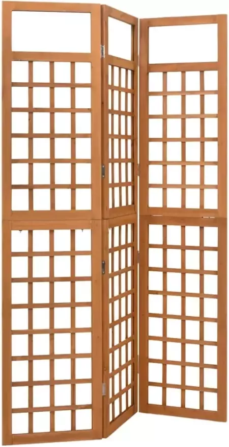 VidaXL -Kamerscherm trellis-met-3-panelen-121x180 5-cm-vurenhout