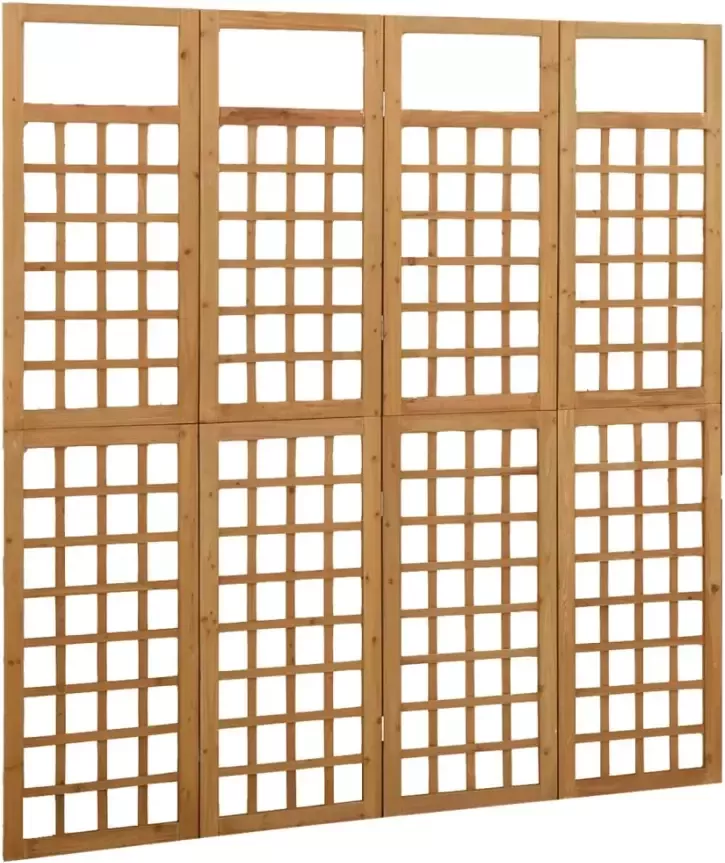 VidaXL -Kamerscherm trellis-met-4-panelen161x180-cm-massief-vurenhout