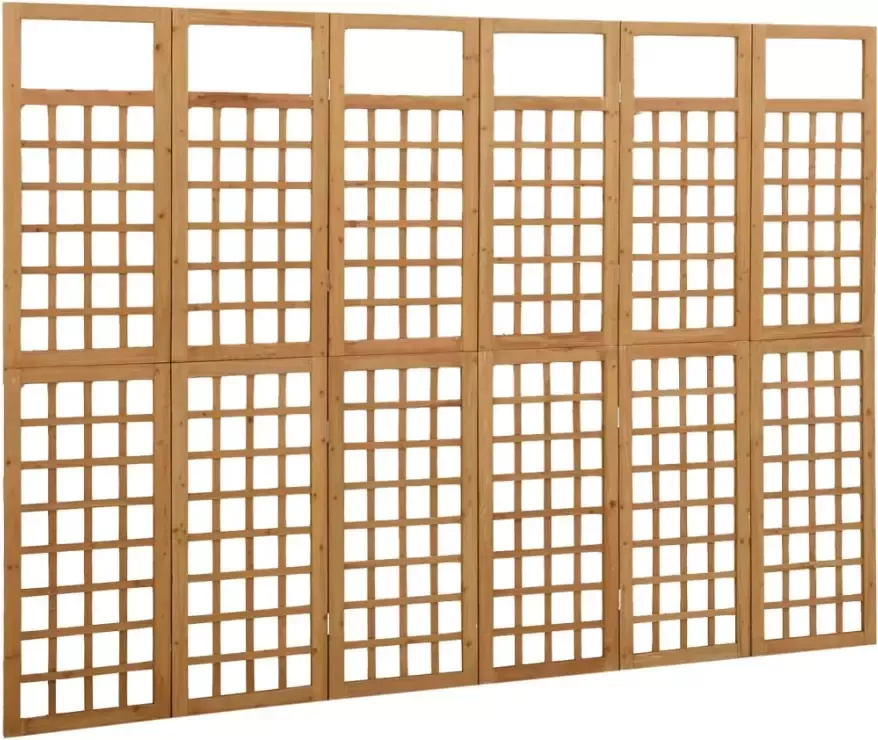 VidaXL -Kamerscherm trellis-met-6-panelen-242 5x180-cm-vurenhout