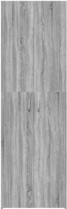 VidaXL -Kantoorkast-60x32x190-cm-bewerkt-hout-grijs-sonoma-eikenkleurig - Foto 5