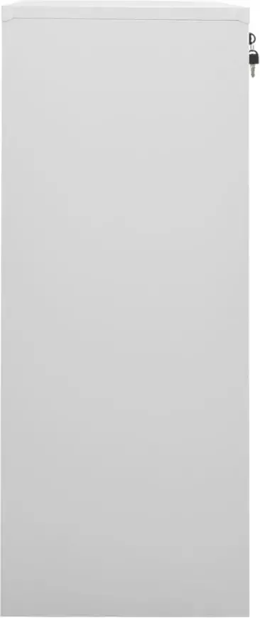 VidaXL Prolenta Premium Kantoorkast 90x40x102 cm staal lichtgrijs - Foto 3