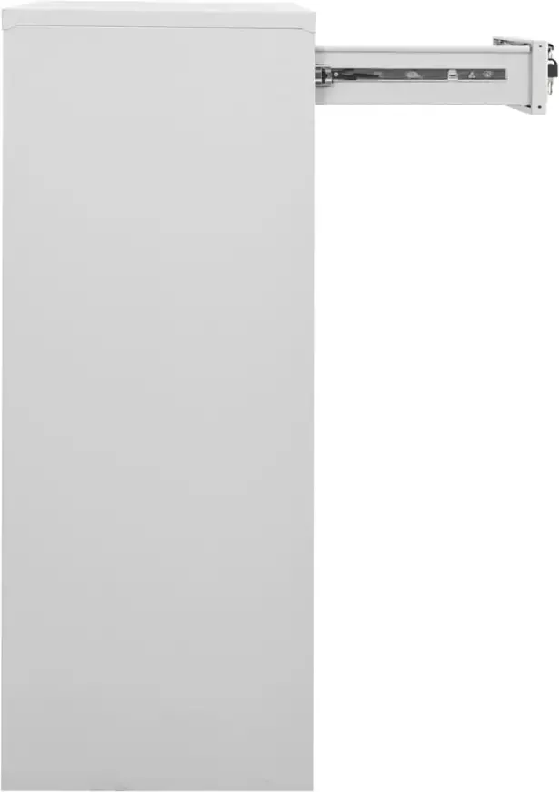 VidaXL Prolenta Premium Kantoorkast 90x40x102 cm staal lichtgrijs - Foto 2