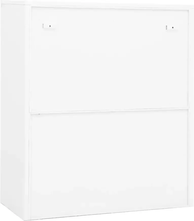 VidaXL -Kantoorkast-90x40x105-cm-staal-wit - Foto 2