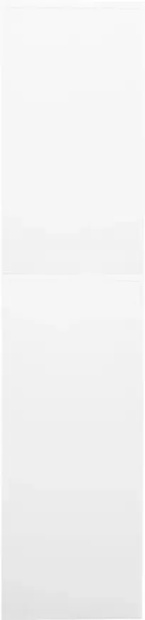 VidaXL -Kantoorkast-90x40x180-cm-staal-en-gehard-glas-wit - Foto 4