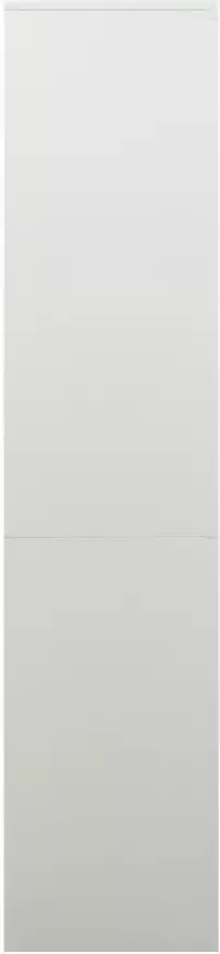 VidaXL -Kantoorkast-90x40x180-cm-staal-lichtgrijs - Foto 4