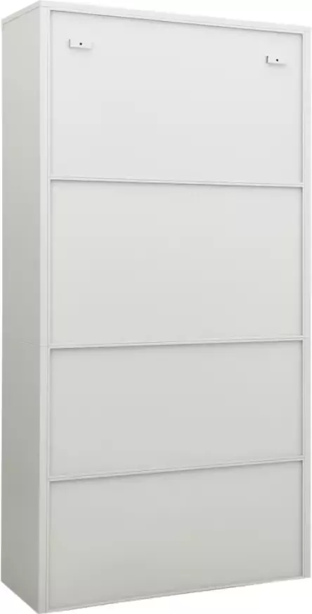 VidaXL -Kantoorkast-90x40x180-cm-staal-lichtgrijs - Foto 3