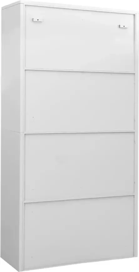 VidaXL -Kantoorkast-90x40x180-cm-staal-lichtgrijs - Foto 2