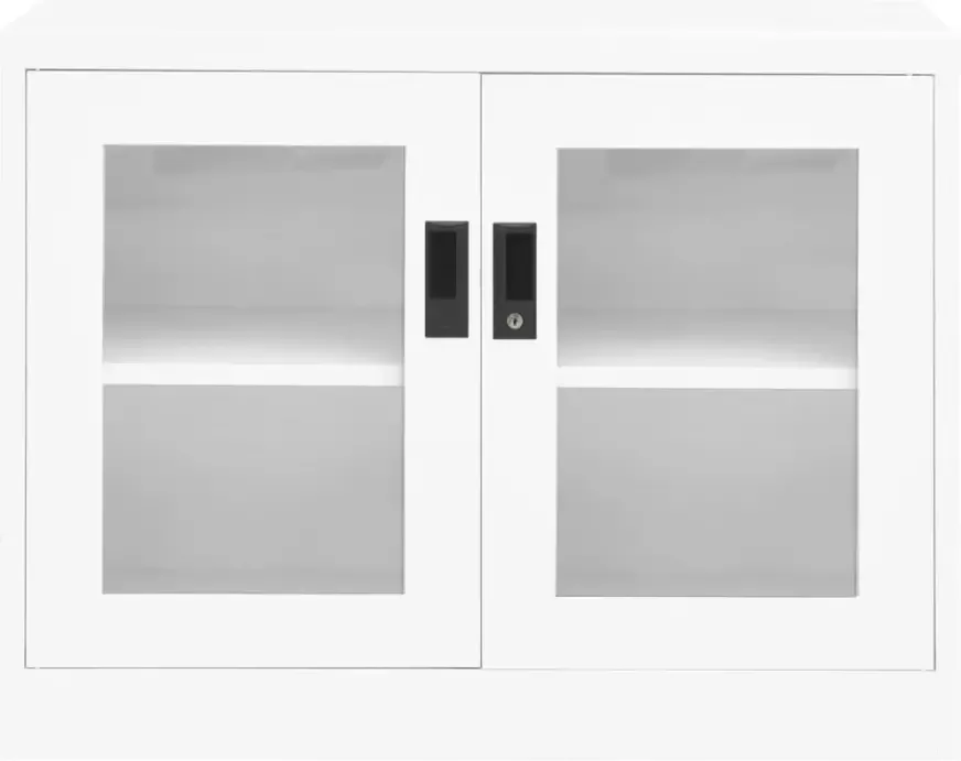 VidaXL -Kantoorkast-90x40x70-cm-staal-wit - Foto 4