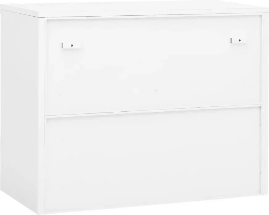 VidaXL -Kantoorkast-90x40x70-cm-staal-wit - Foto 2