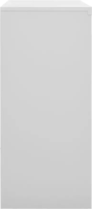 VidaXL -Kantoorkast-met-schuifdeuren-90x40x90-cm-staal-lichtgrijs - Foto 3