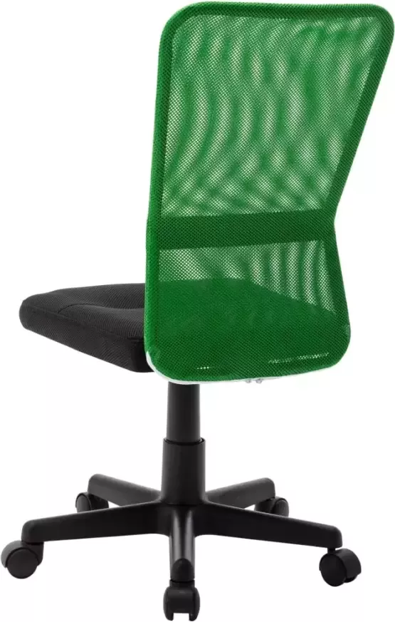 VidaXL -Kantoorstoel-44x52x100-cm-mesh-stof-zwart-en-groen - Foto 2