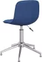 VIDAXL Kantoorstoel draaibaar stof blauw - Thumbnail 4