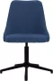 VIDAXL Kantoorstoel draaibaar stof blauw - Thumbnail 2
