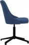 VIDAXL Kantoorstoel draaibaar stof blauw - Thumbnail 3