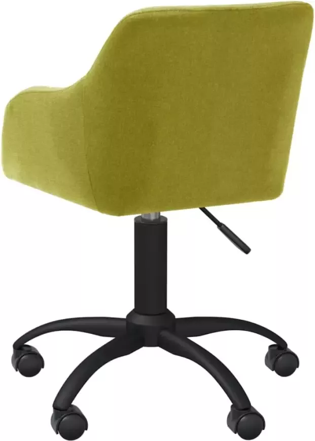VIDAXL Kantoorstoel draaibaar stof groen