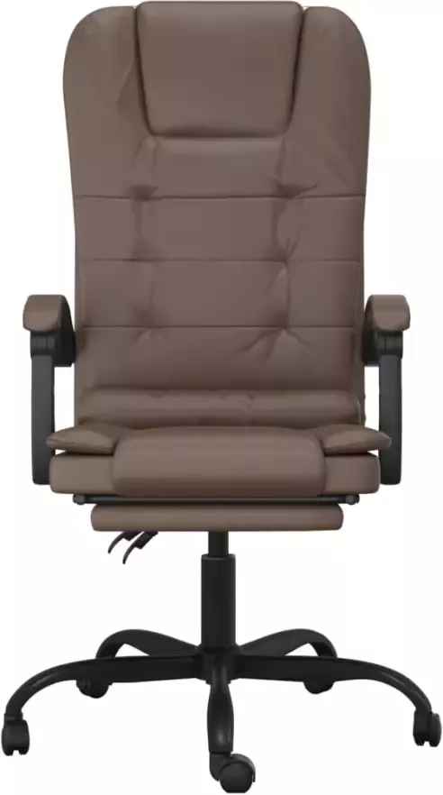 VidaXL -Kantoorstoel-massage-verstelbaar-kunstleer-bruin - Foto 6