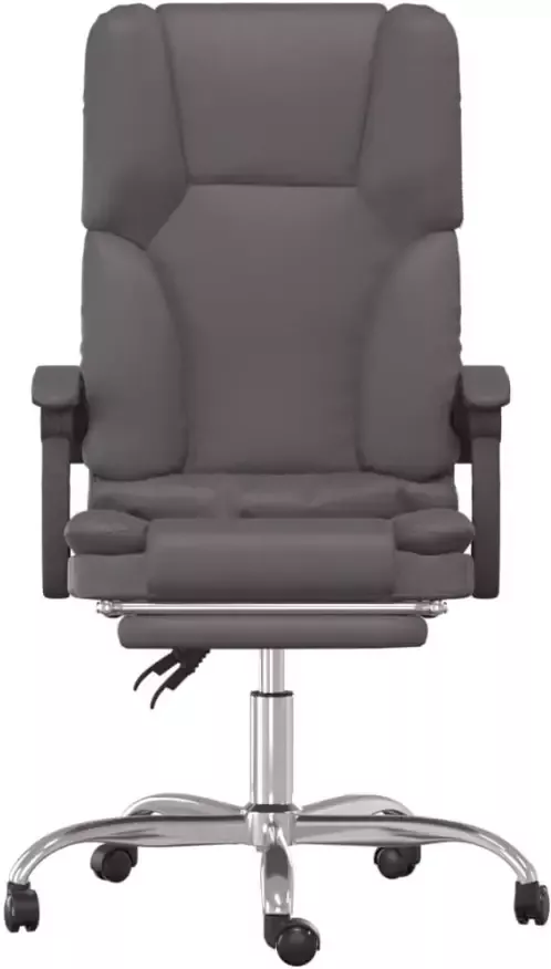 VidaXL -Kantoorstoel-massage-verstelbaar-kunstleer-grijs - Foto 5