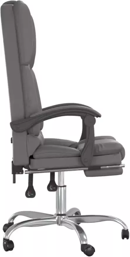 VidaXL -Kantoorstoel-massage-verstelbaar-kunstleer-grijs - Foto 4