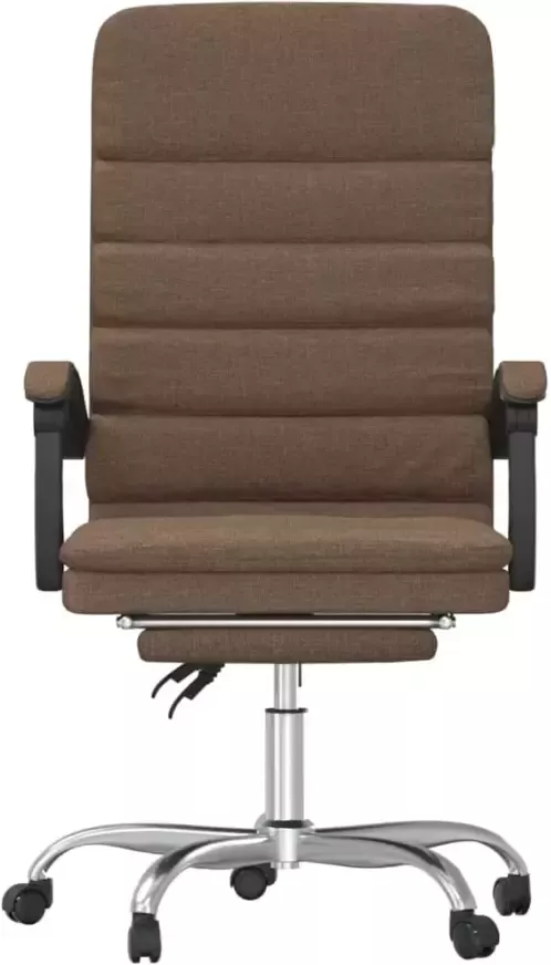VidaXL -Kantoorstoel-massage-verstelbaar-stof-bruin - Foto 4
