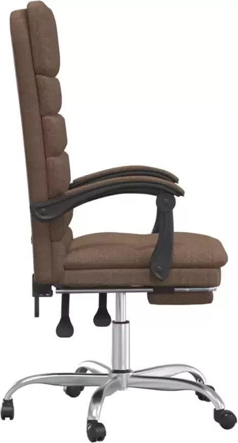 VidaXL -Kantoorstoel-massage-verstelbaar-stof-bruin - Foto 5