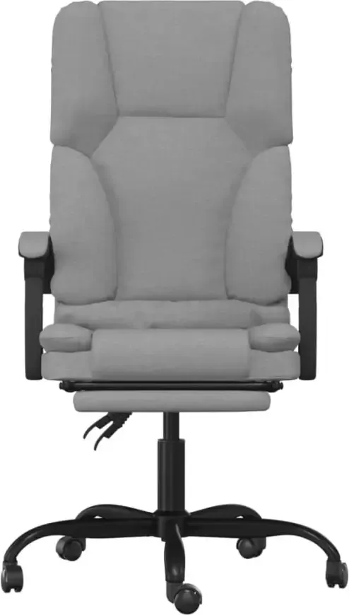 VidaXL -Kantoorstoel-massage-verstelbaar-stof-lichtgrijs - Foto 3
