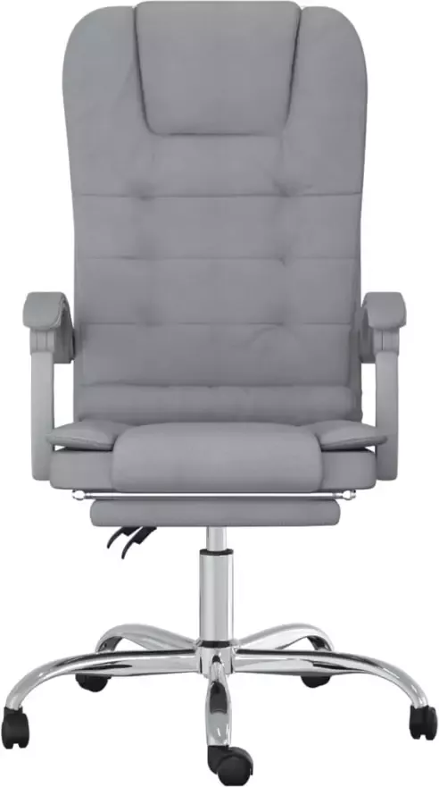 VidaXL -Kantoorstoel-massage-verstelbaar-stof-lichtgrijs - Foto 6