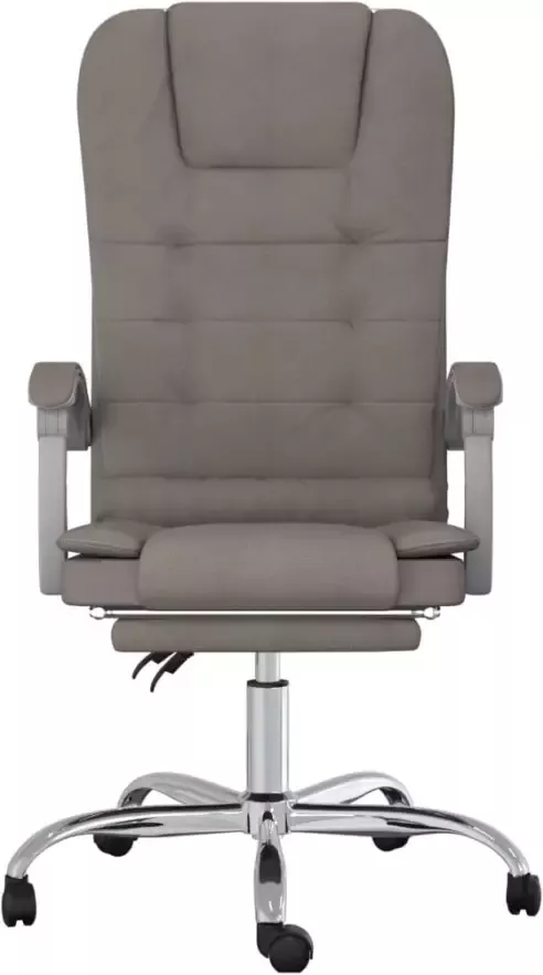 VidaXL -Kantoorstoel-massage-verstelbaar-stof-taupe - Foto 6