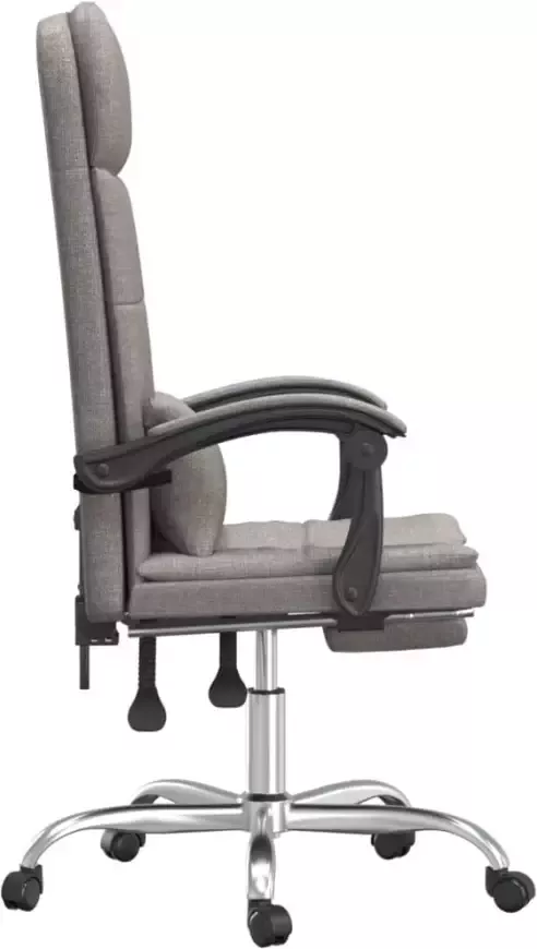 VidaXL -Kantoorstoel-massage-verstelbaar-stof-taupe - Foto 5